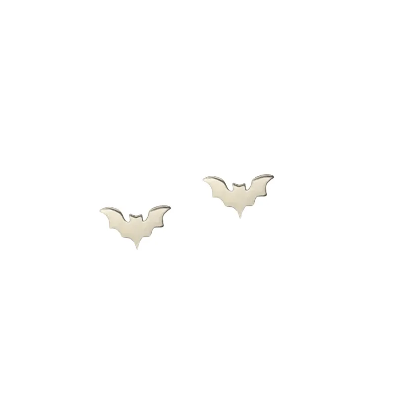 Sterling Silver Bat Stud Earrings sold by Zulily