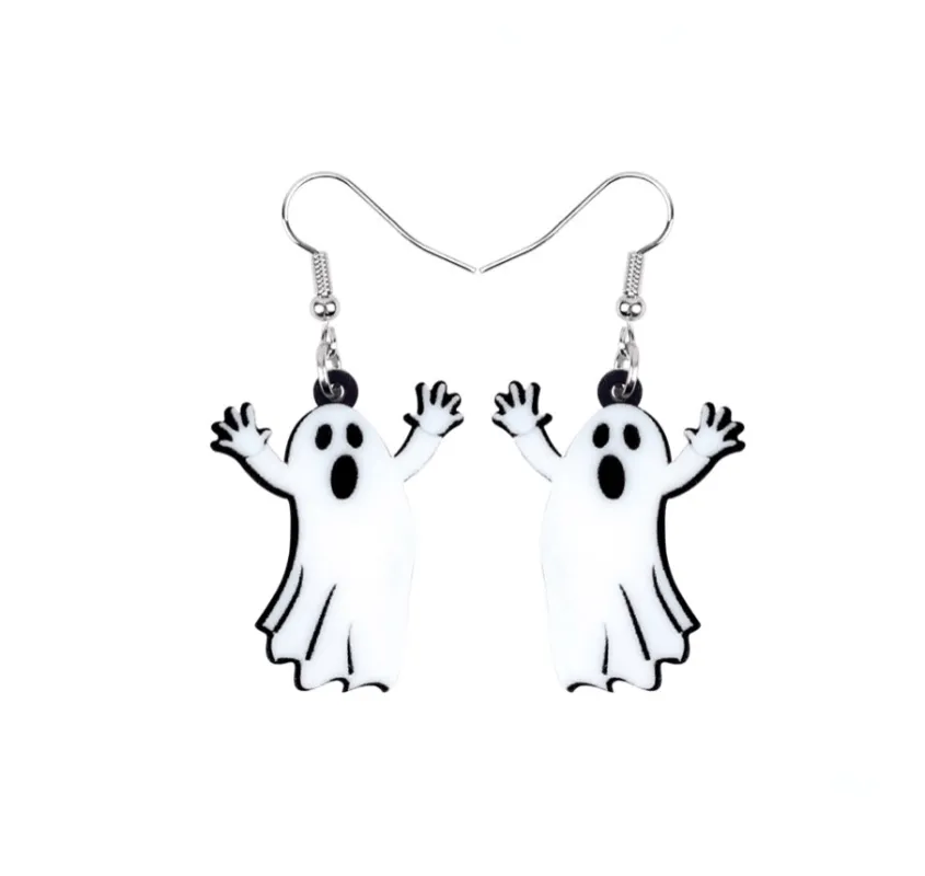 Surprised Ghost Drop Earrings sold by Zulily