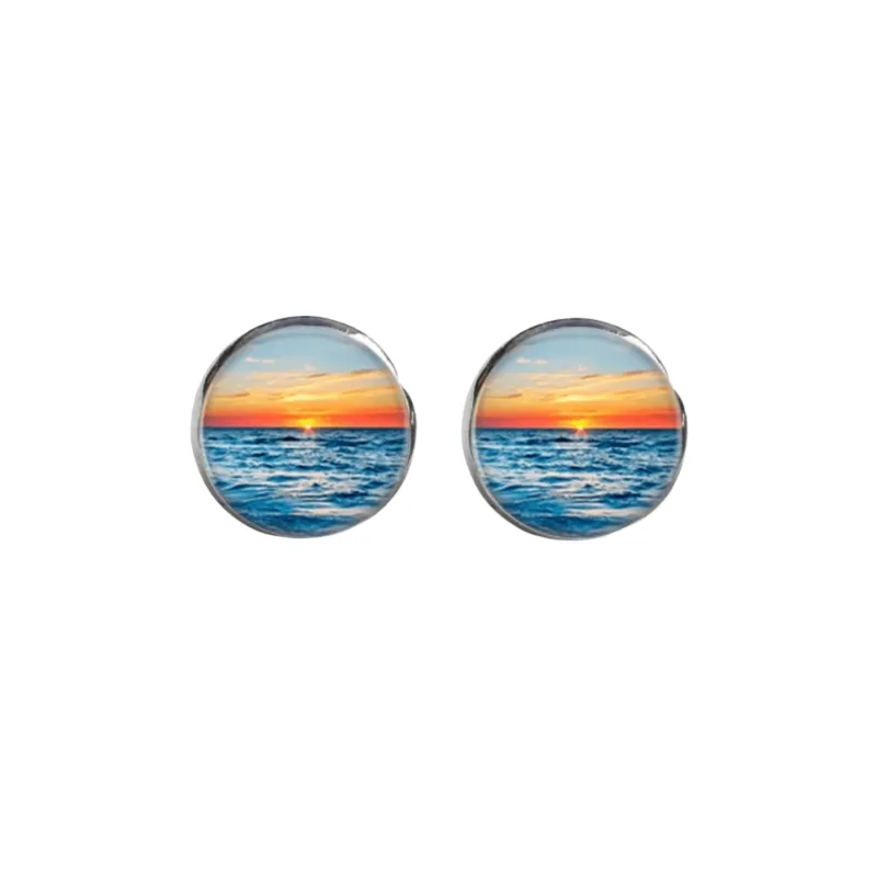 Sunset Circular Stud Earrings sold by Zulily