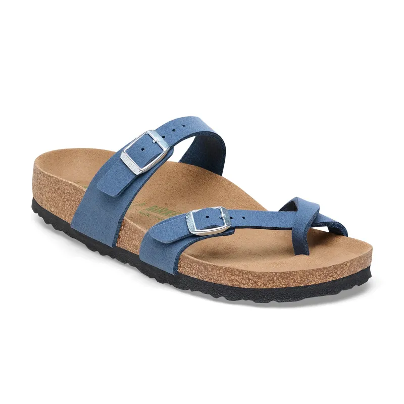 Birkenstock Mayari Vegan Birkibuc Navy sold by Zulily