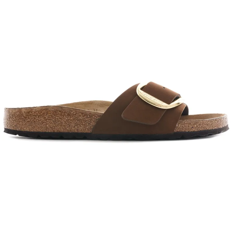 Birkenstock Madrid Big Buckle Nubuck Leather Cocoa sold by Zulily
