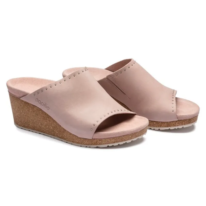 Birkenstock Namica Exquisit Nubuk Leather Crystal Rose Rivets sold by Zulily