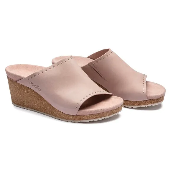 Birkenstock Namica Exquisit Nubuk Leather Crystal Rose Rivets sold by Zulily