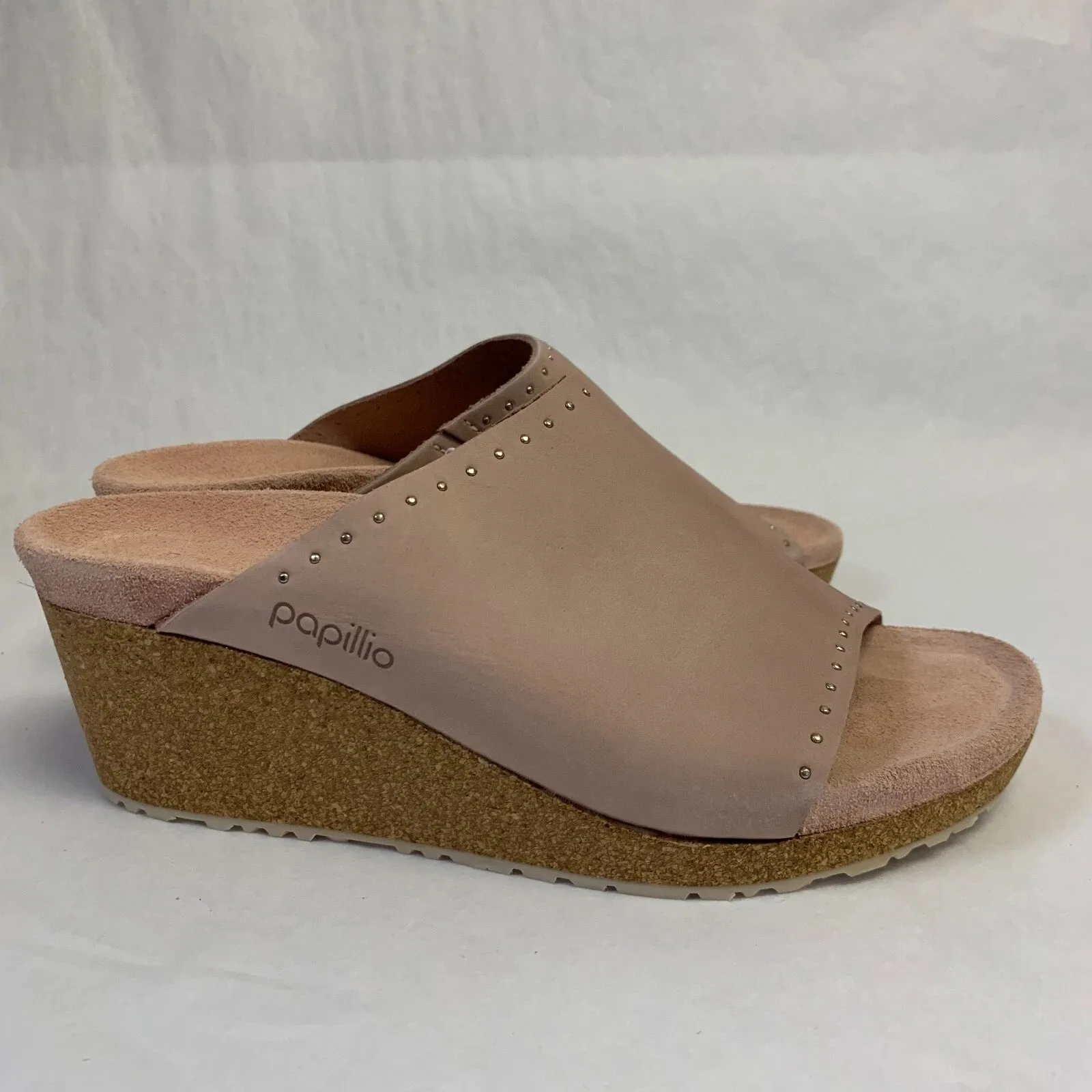 Birkenstock Namica Exquisit Nubuk Leather Crystal Rose Rivets sold by Zulily product image thumbnail 2