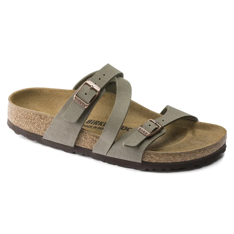 Birkenstock Salina Birkibuc Stone sold by Zulily
