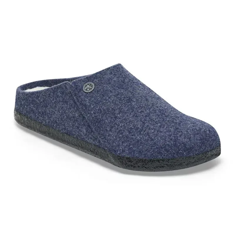 Birkenstock Zermatt Shearling Wool Rivet Blue sold by Zulily