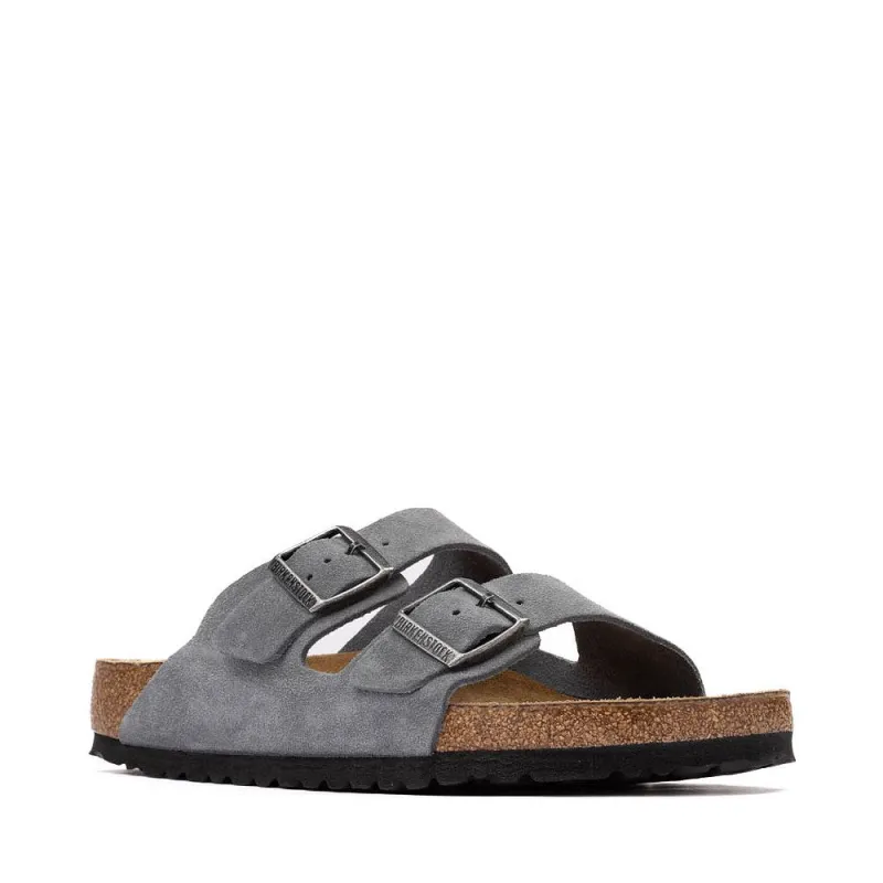 Birkenstock Arizona Split Birko-Flor/Suede Leather Gray sold by Zulily