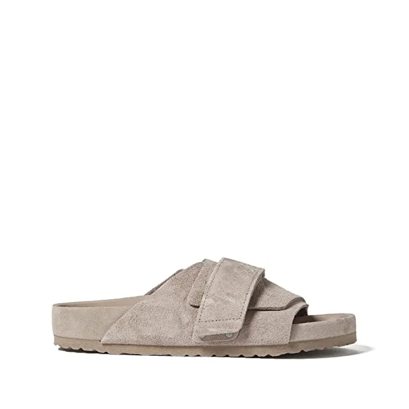 Birkenstock Kyoto Suede Leather Gray Taupe sold by Zulily