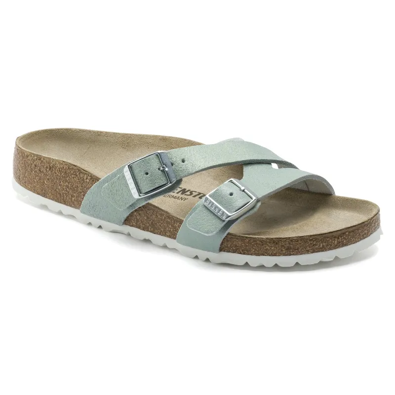 Birkenstock Yao Suede Leather Washed Aqua sold by Zulily