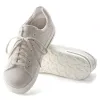 Birkenstock Bend Low Suede Leather Embossed Antique White sold by Zulily