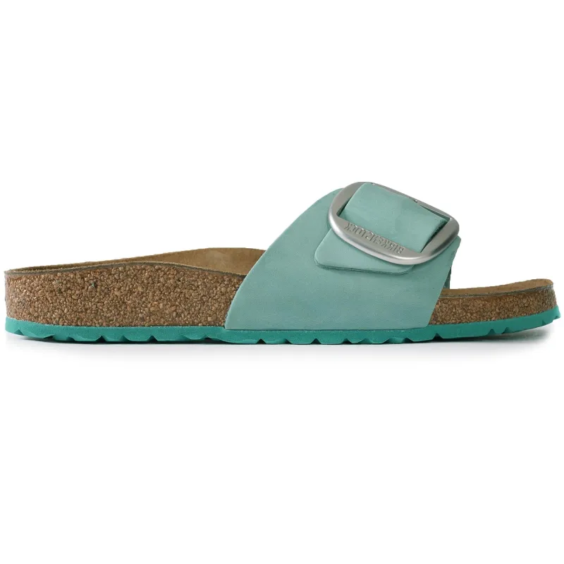 Birkenstock Madrid Big Buckle Nubuk Leather Beryl sold by Zulily