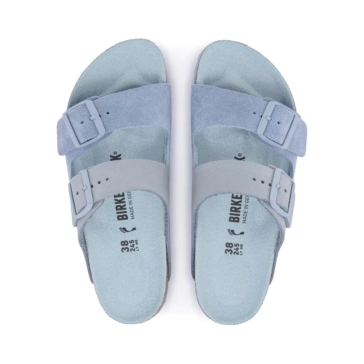 Birkenstock Arizona Split Nubuck Leather Dusty Blue sold by Zulily product image thumbnail 3