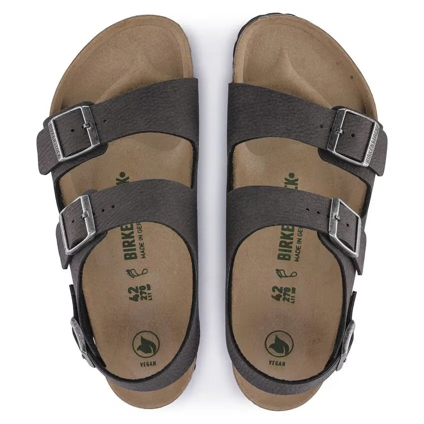 Birkenstock Milano Vegan Micro Fibre Desert Dust Black sold by Zulily product image thumbnail 3