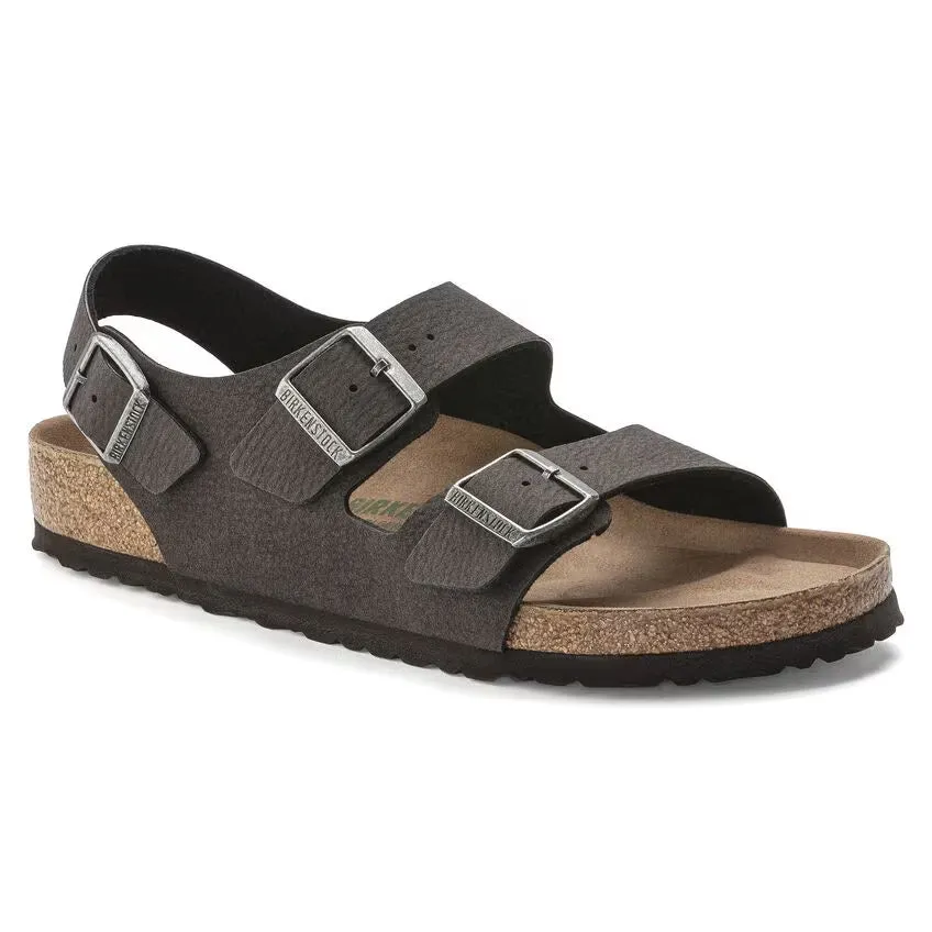 Birkenstock Milano Vegan Micro Fibre Desert Dust Black sold by Zulily