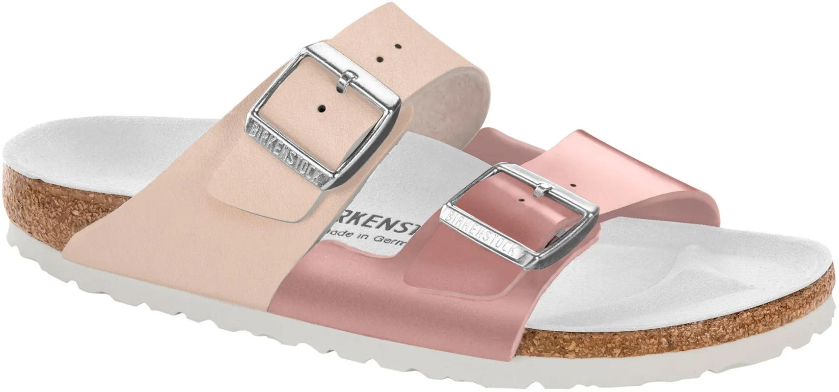 Birkenstock Arizona Split Birkibuc Birko-Flor Rose sold by Zulily