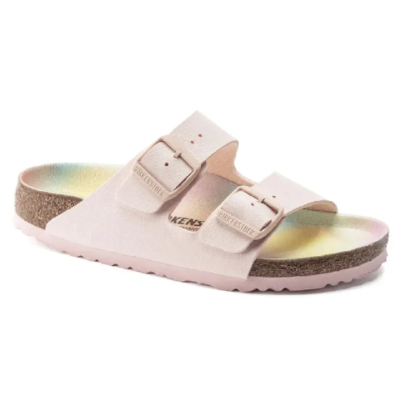 Birkenstock Arizona Platform Vegan Birkibuc Light Rose sold by Zulily
