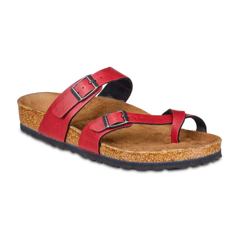 Birkenstock Mayari Vegan Birko-Flor Pull Up Bordeaux sold by Zulily