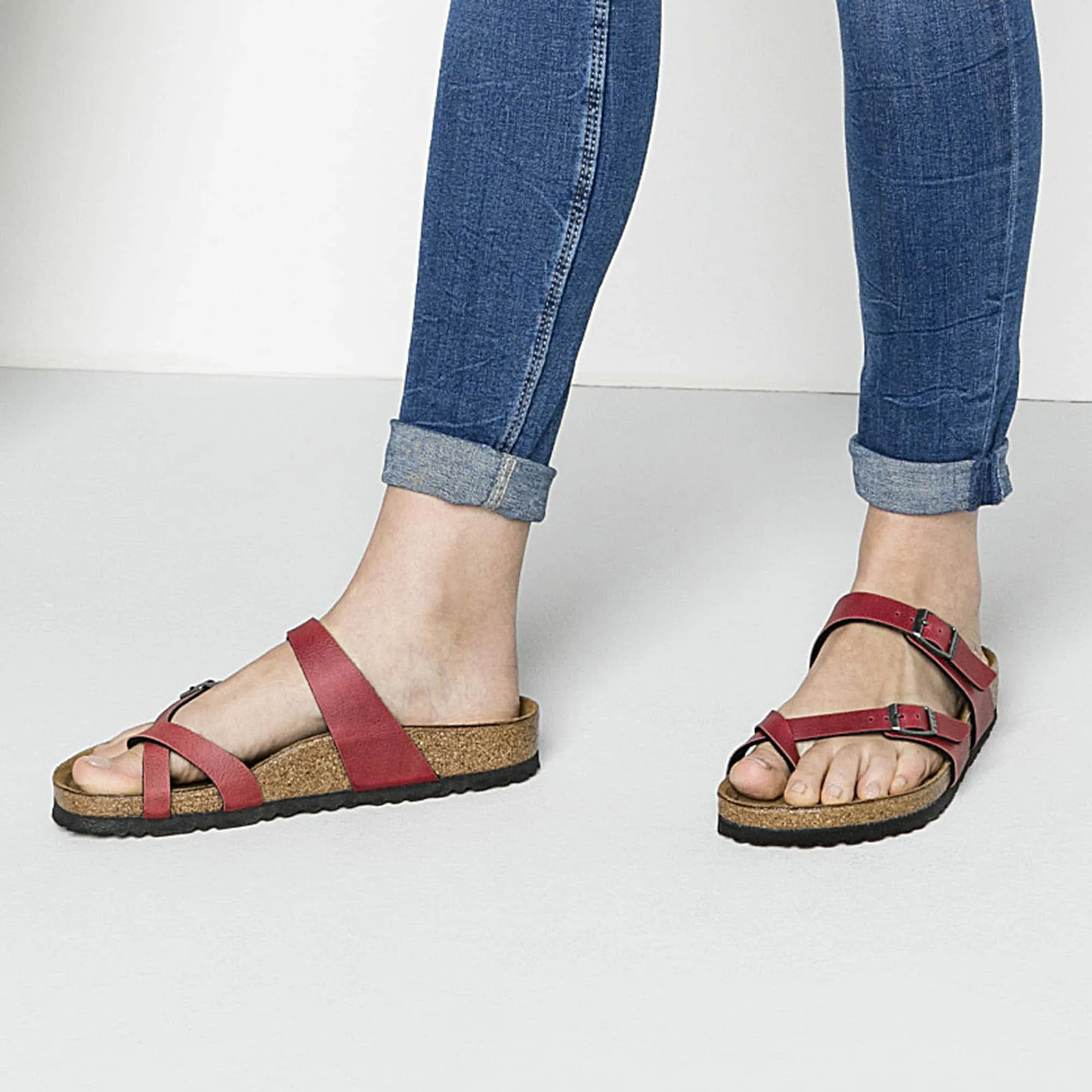 Birkenstock Mayari Birko-Flor Pull Up Bordeaux sold by Zulily product image thumbnail 3