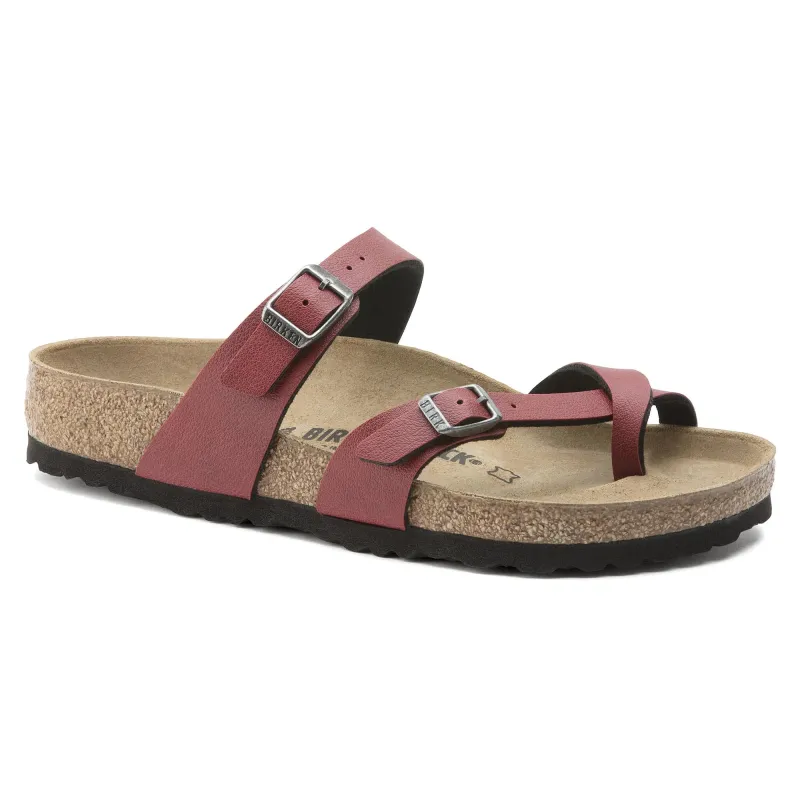 Birkenstock Mayari Birko-Flor Pull Up Bordeaux sold by Zulily