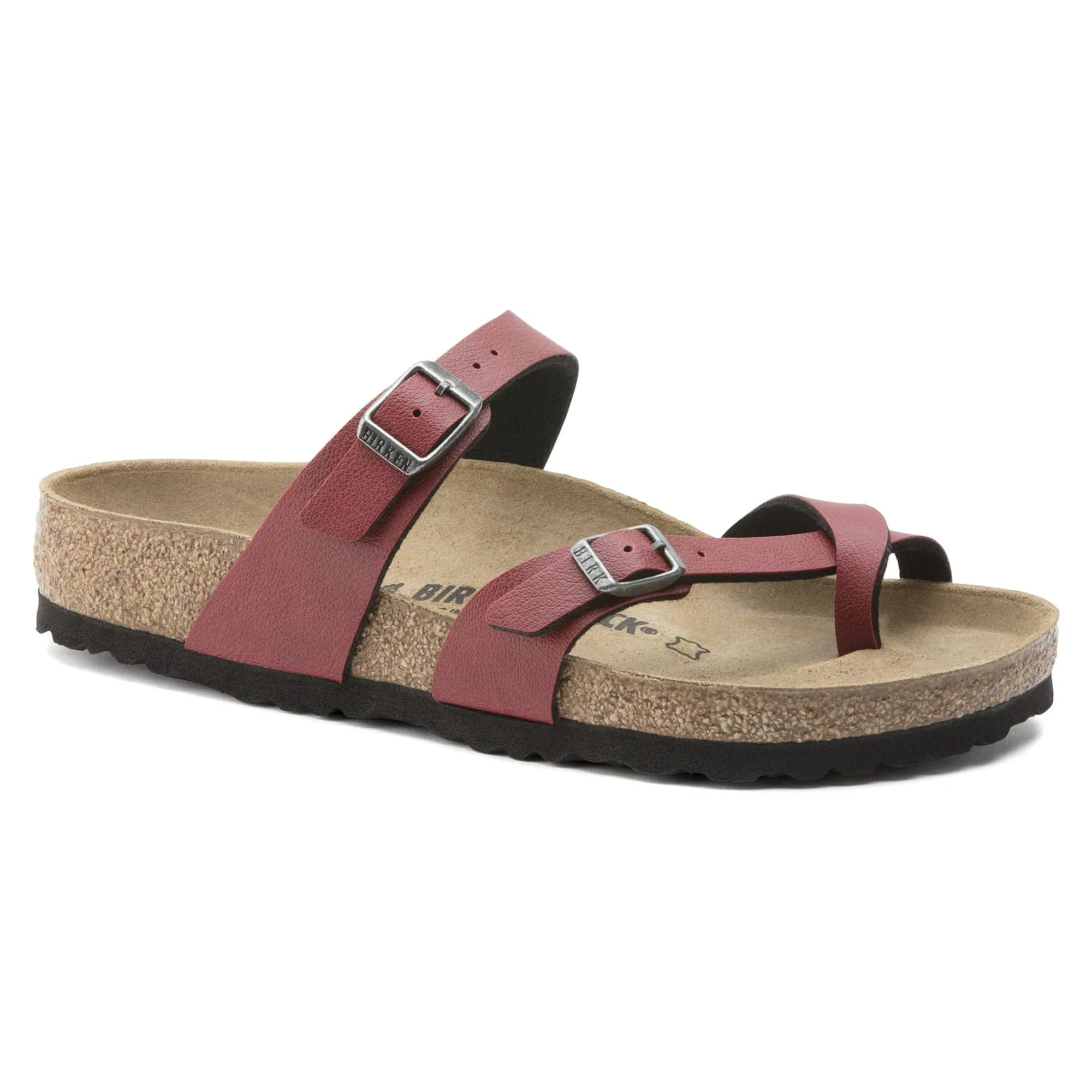 Birkenstock Mayari Birko-Flor Pull Up Bordeaux sold by Zulily