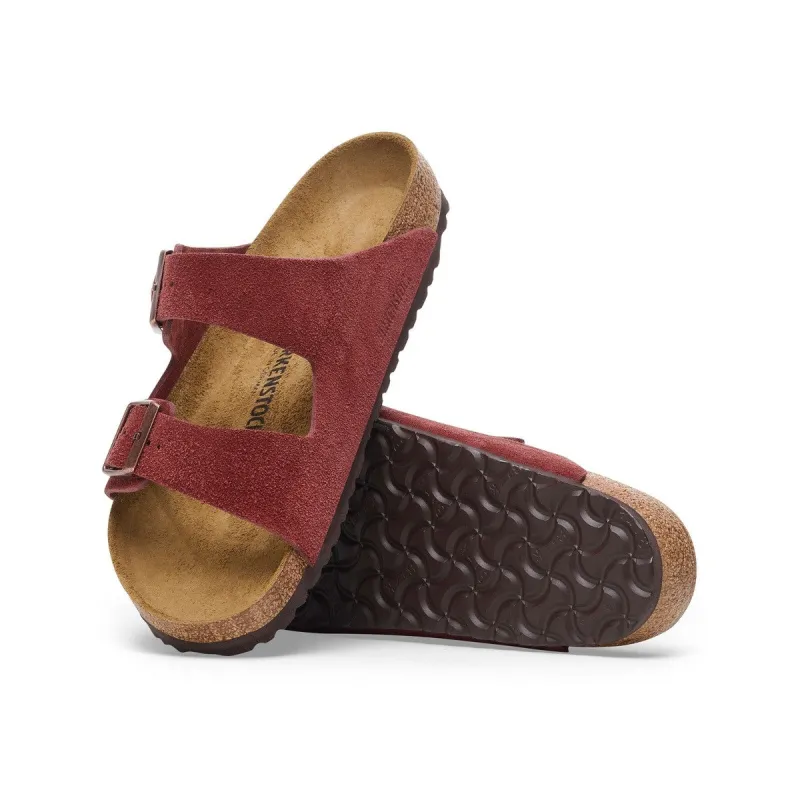 Birkenstock Arizona Soft Footbed Suede Leather Antique Port sold by Zulily