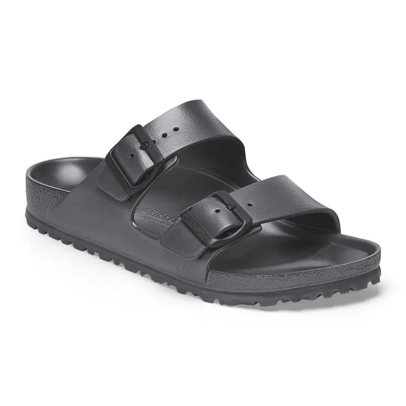 Birkenstock Arizona Essentials EVA Metallic Anthracite sold by Zulily