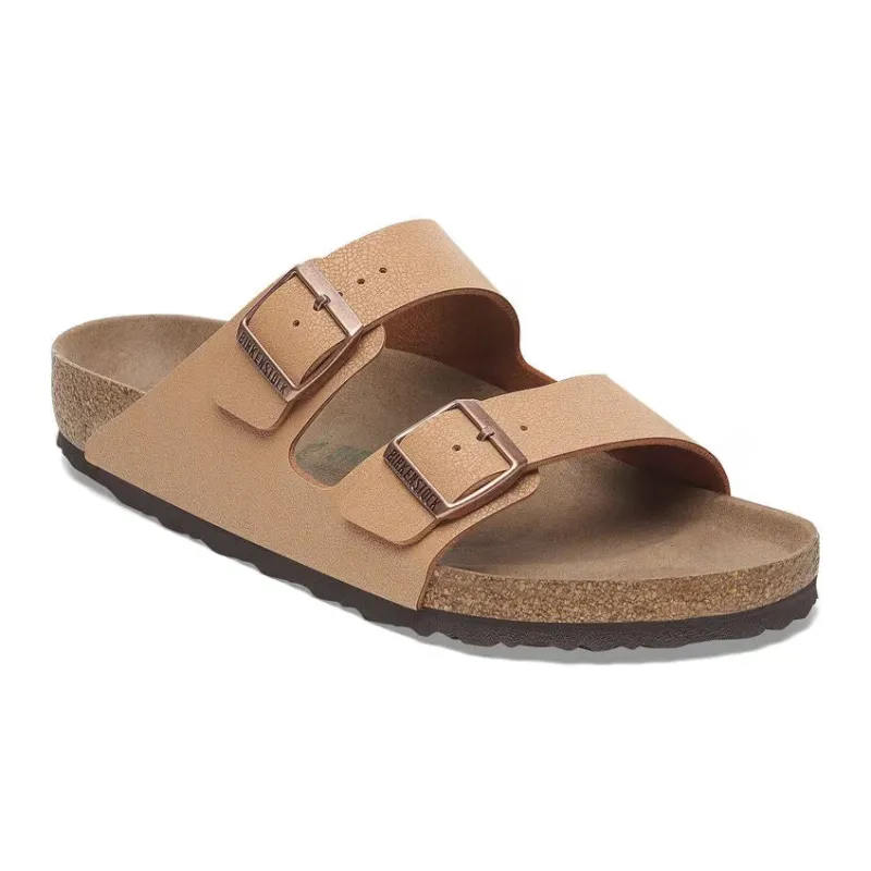 Birkenstock Arizona Vegan Birkibuc Pecan Sandals sold by Zulily