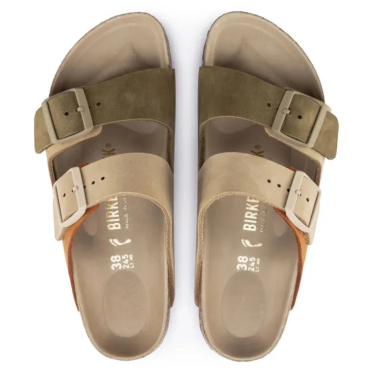 Birkenstock Arizona Split Nubuck Leather Sandcastle/ Faded Khaki Sandals sold by Zulily product image thumbnail 3
