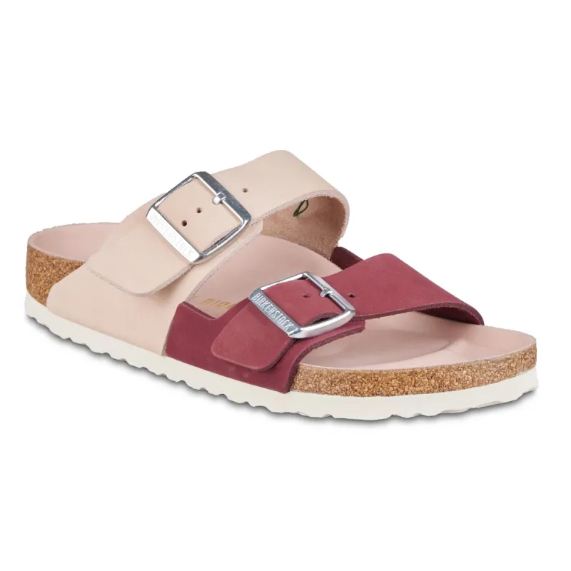 Birkenstock Arizona Split Nubuck Leather Maroon Sandals sold by Zulily