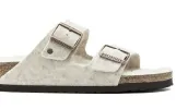 Birkenstock Arizona Rivet Wool Eggnog Sandals sold by Zulily
