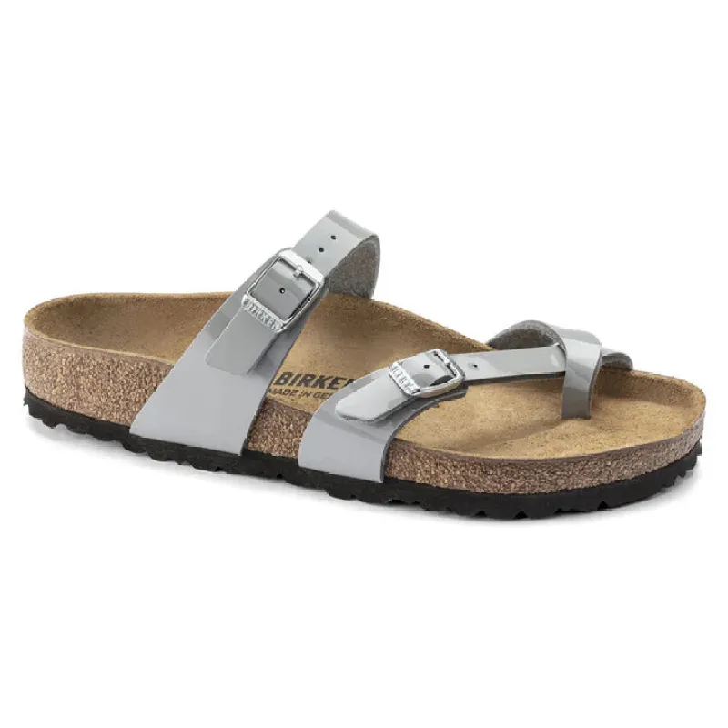 Birkenstock Women's Mayari Birko-Flor Patent Alloy Sandals sold by Zulily