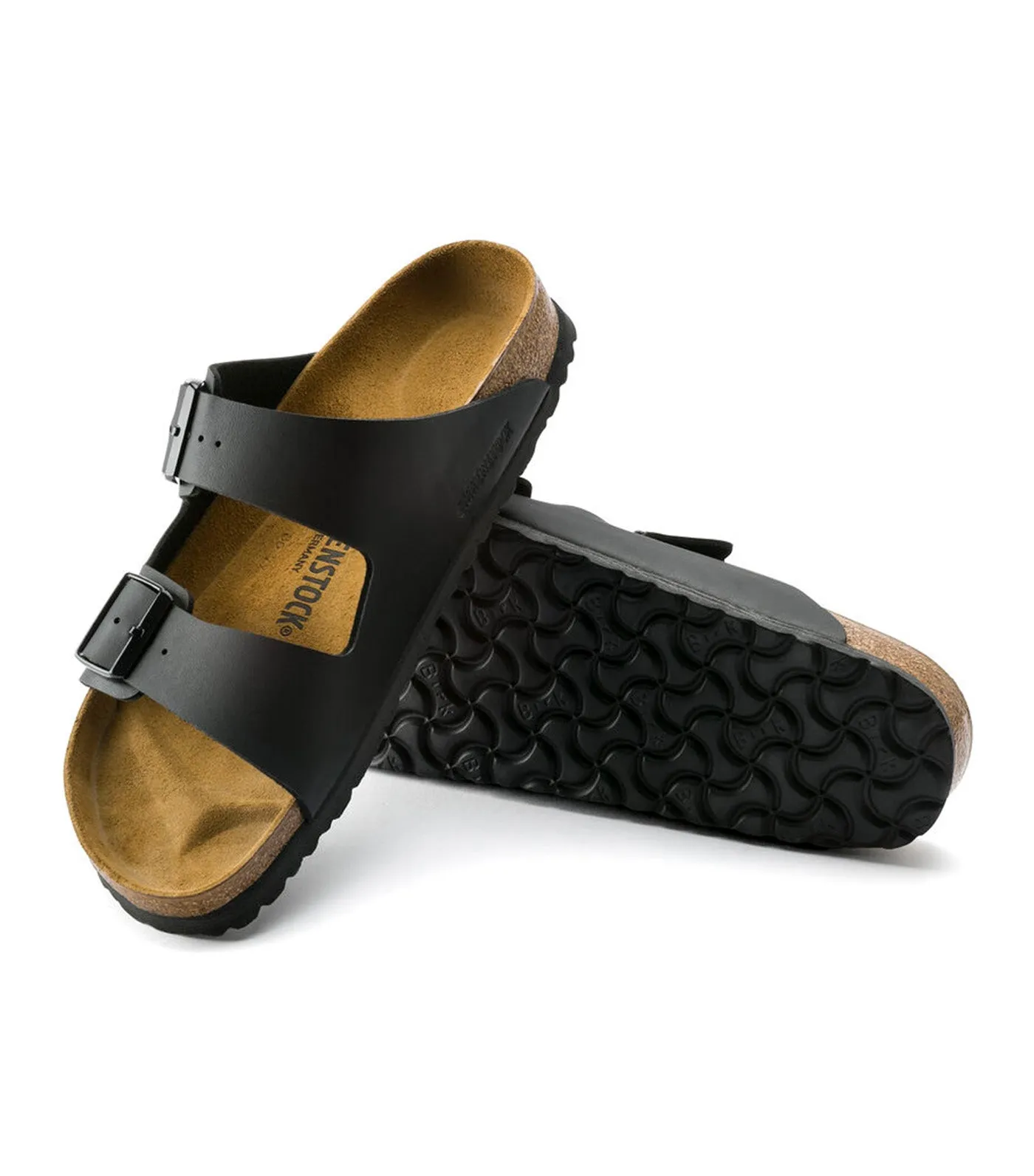 Birkenstock Arizona Birko-Flor Black Sandals sold by Zulily product image thumbnail 2