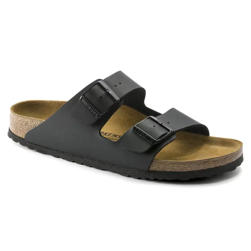 Birkenstock Arizona Birko-Flor Black Sandals sold by Zulily