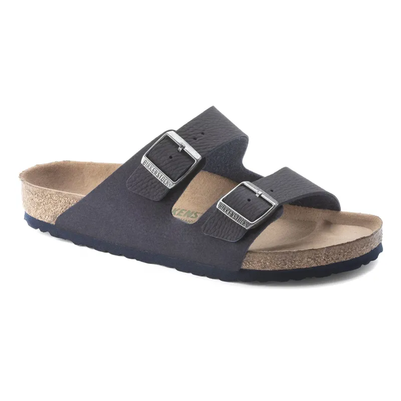 Birkenstock Arizona Vegan Synthetics Desert Dust Indigo Blue Sandals sold by Zulily