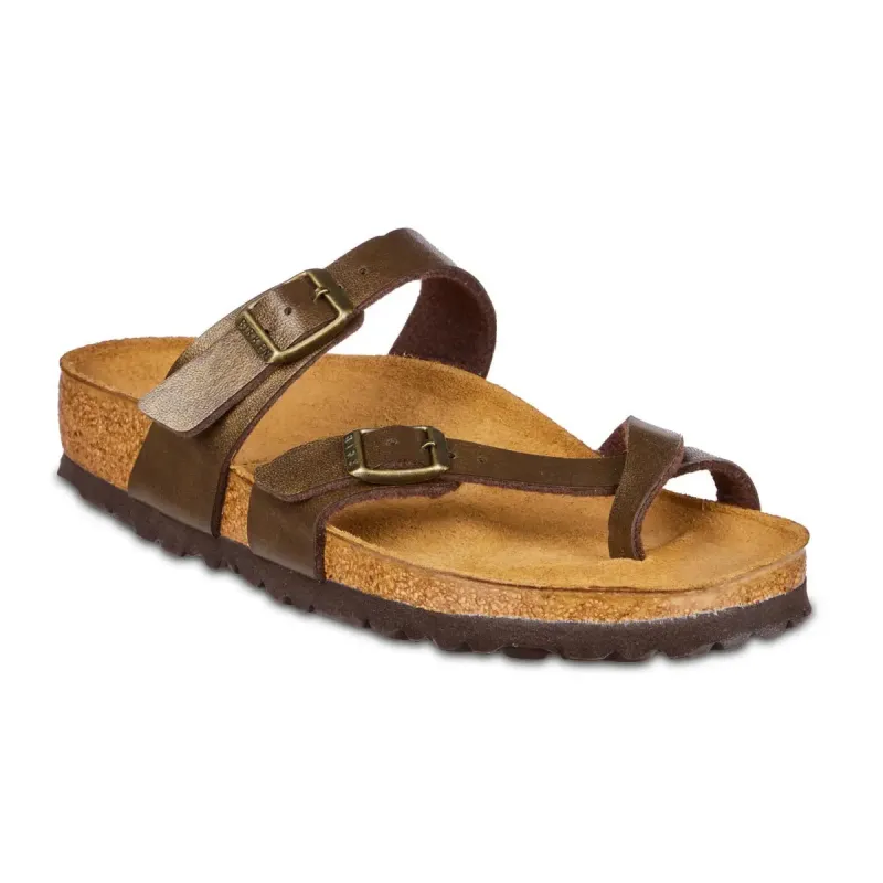 Birkenstock Women's Mayari Birko-Flor Graceful Toffee Sandals sold by Zulily
