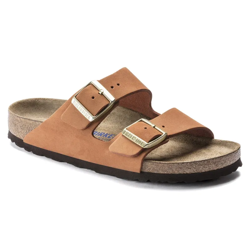 Birkenstock Arizona Soft Footbed Nubuck Leather Pecan Sandals sold by Zulily