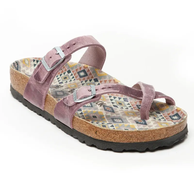 Birkenstock Women's Mayari Oiled Leather Lavender Blush Sandals sold by Zulily