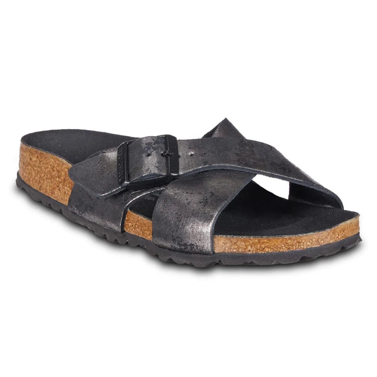 Birkenstock Women's Siena Leather Vintage Black Sandals sold by Zulily