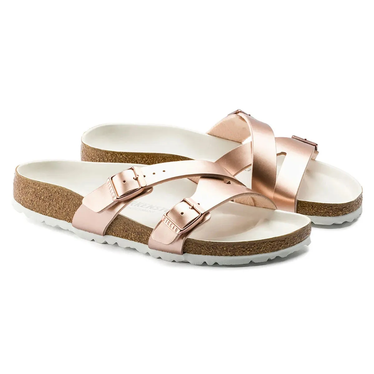 Birkenstock Women's Yao Balance Birko-Flor Electric Metallic Copper Sandals sold by Zulily product image thumbnail 3