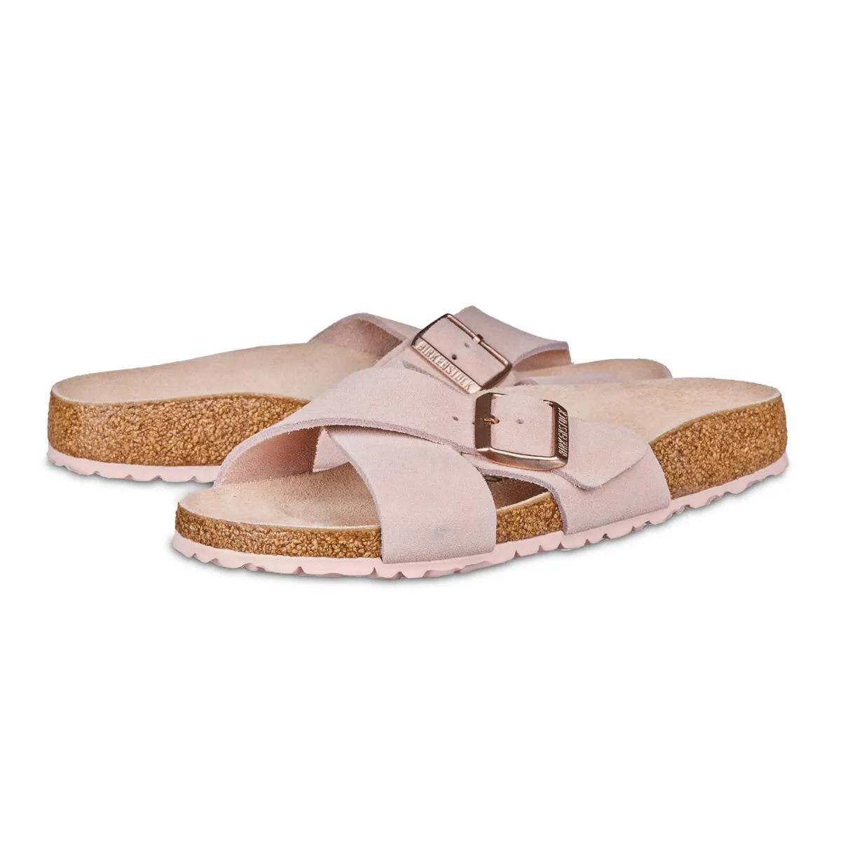 Birkenstock Women's Siena Suede Leather Light Rose Sandals sold by Zulily product image thumbnail 2