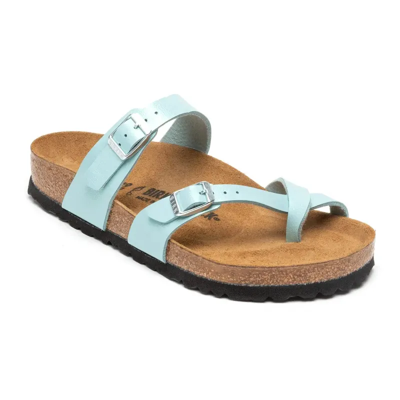 Birkenstock Women's Mayari Birko-Flor Graceful Faded Aqua Sandals sold by Zulily