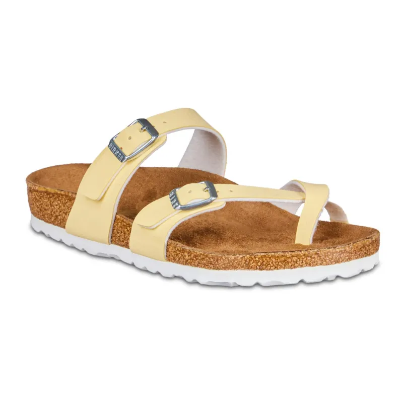 Birkenstock Women's Mayari Vegan Birko-Flor Brushed Vanilla Sandals sold by Zulily