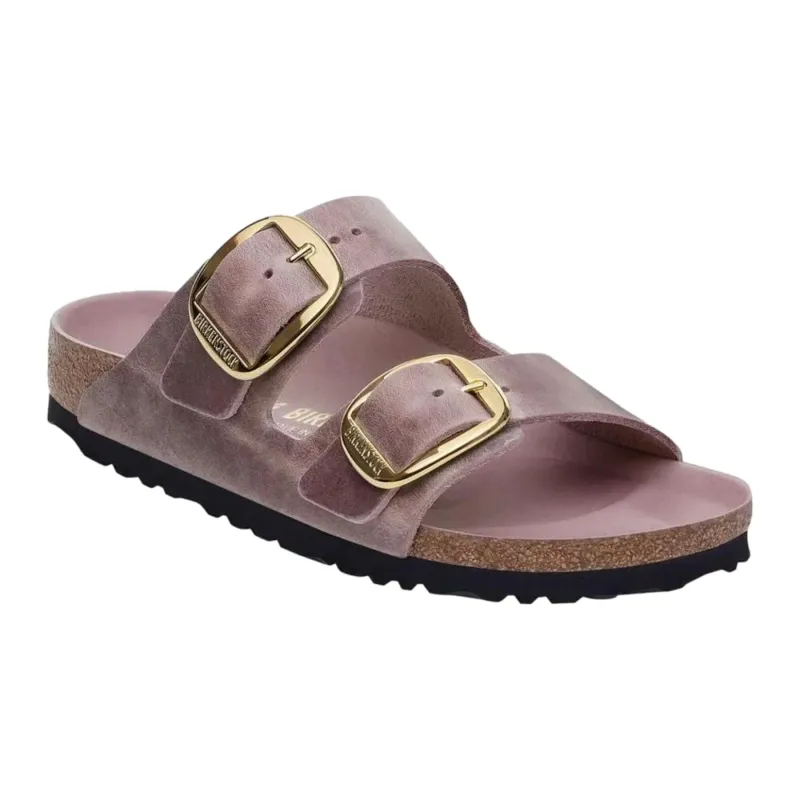 Birkenstock Arizona Big Buckle Waxy Leather Lavender Blush Sandals sold by Zulily