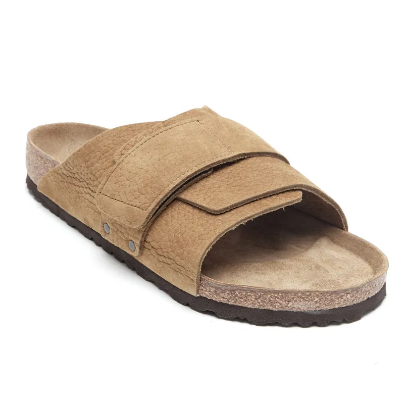 Birkenstock Kyoto Nubuck Leather Desert Buck Tea Sandals sold by Zulily