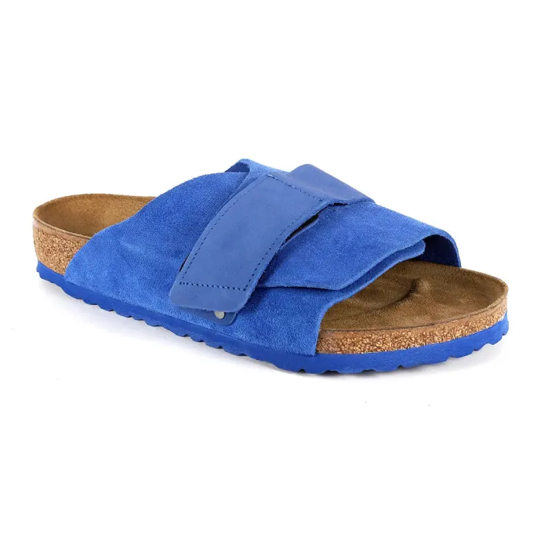 Birkenstock Kyoto Nubuck/Suede Leather Ultra Blue Sandals sold by Zulily