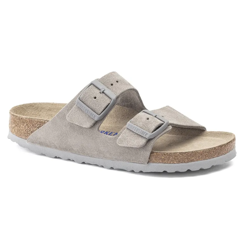Birkenstock Arizona Soft Footbed Suede Leather Stone Coin Sandals sold by Zulily