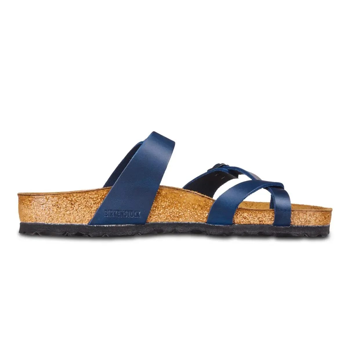 Birkenstock Women's Mayari Oiled Leather Blue Sandals sold by Zulily product image thumbnail 4