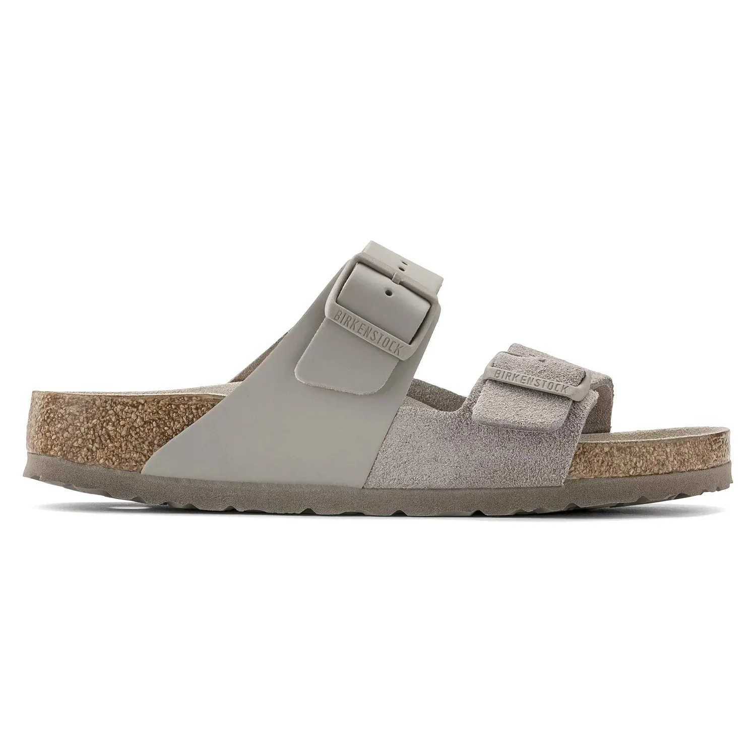 Birkenstock Arizona Split Natural Leather/Suede Grey Taupe Sandals sold by Zulily product image thumbnail 5