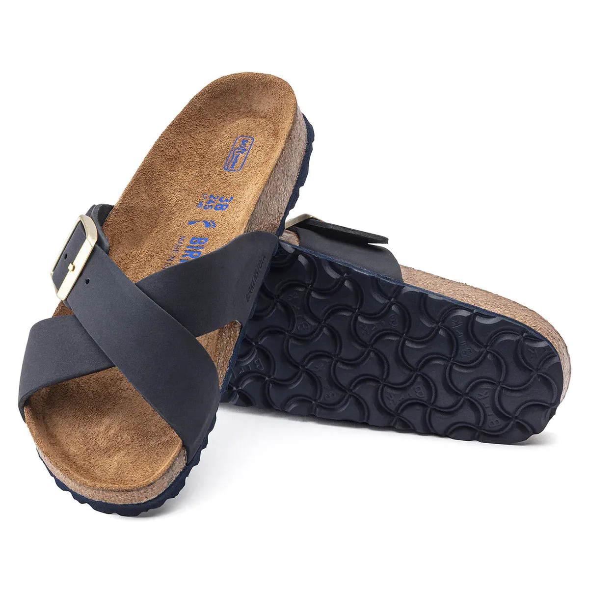 Birkenstock Women's Siena Soft Footbed Nubuck Midnight Sandals sold by Zulily product image thumbnail 2