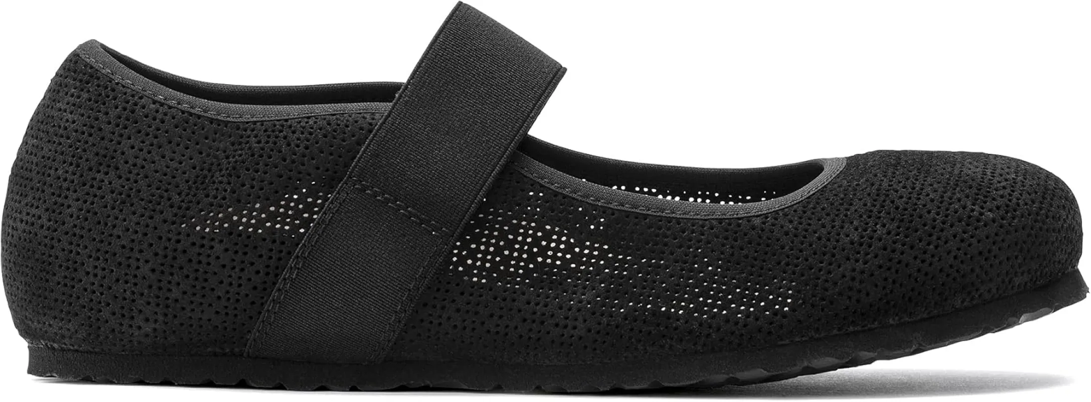 Birkenstock Women's Tess Suede Leather Black Ballet Flats sold by Zulily